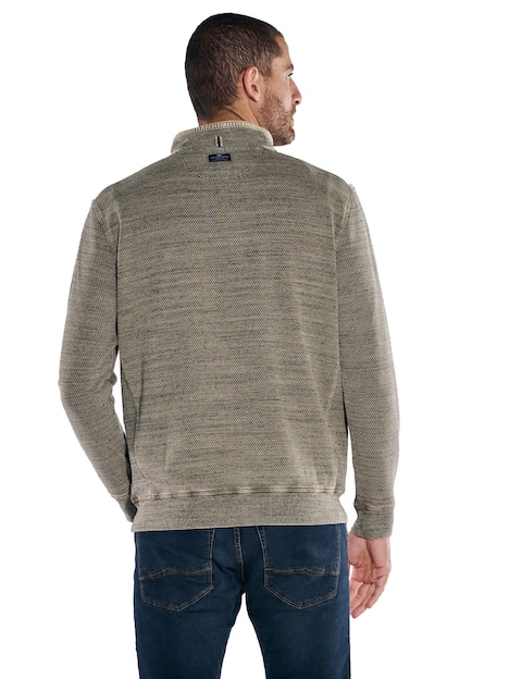 engbers Herren Sweatshirt mit Stehkragen , Beige