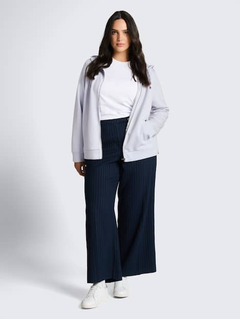 Hoodie Sweatjacke aus Scuba