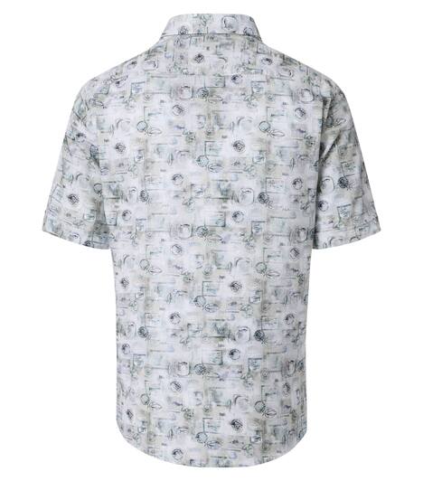 Freizeithemd Kurzarm Print Casual Fit