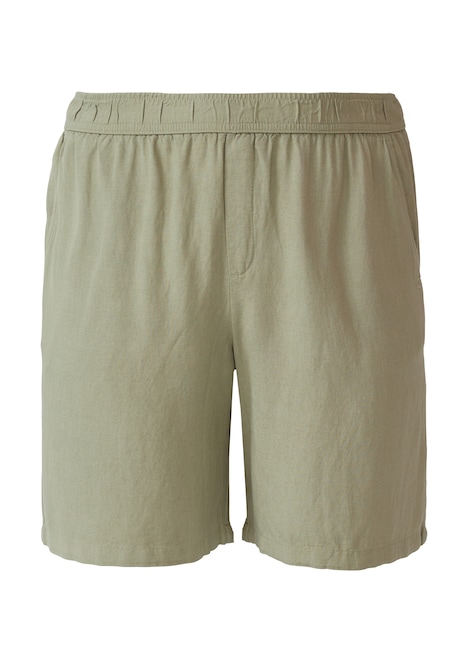 Shorts aus Leinen-Viskose-Mix