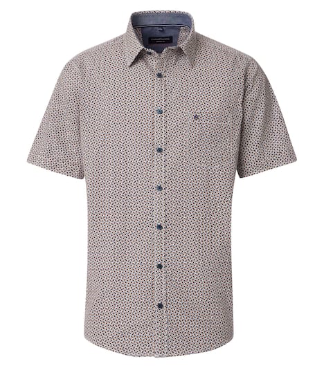 Freizeithemd Kurzarm Print Casual Fit