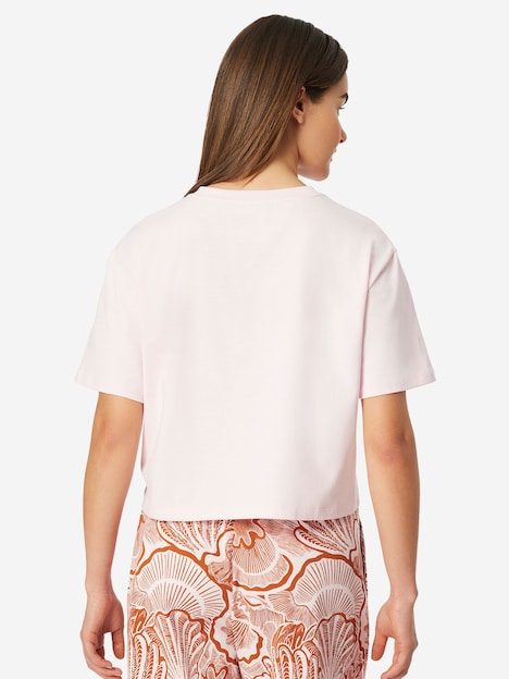 Schiesser Damen Pyjamaoberteil Mix Relax rosé