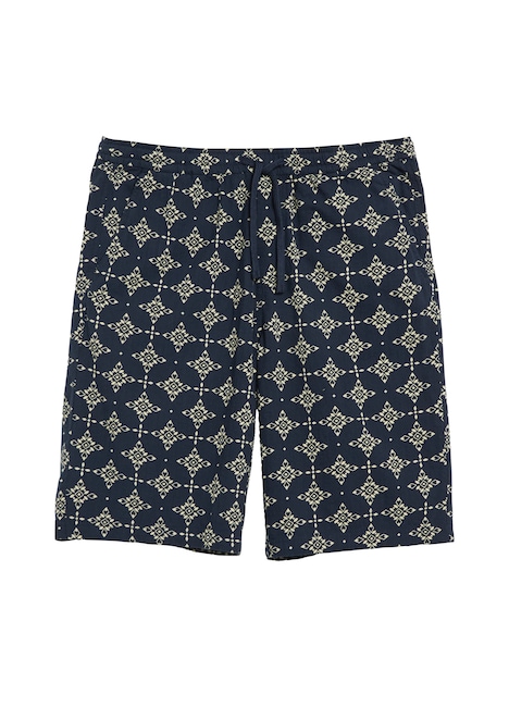 Detroit: Strukturierte Shorts mit All-over-Print