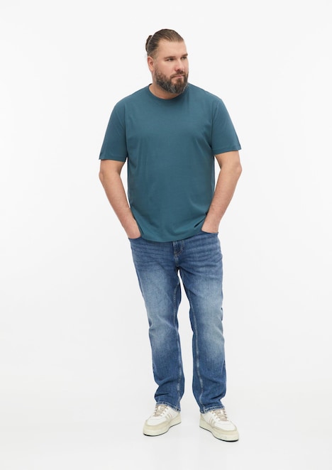 Baumwoll-T-Shirt mit Logo-Print