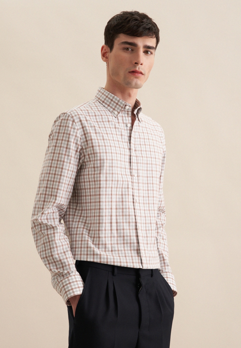 Herren Flanellhemd - Karo