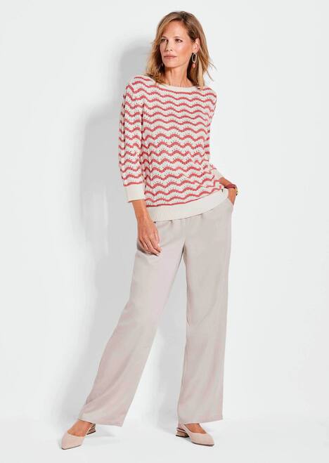 GOLDNER Tricot pullover Tricot pullover met 3/4-mouwen