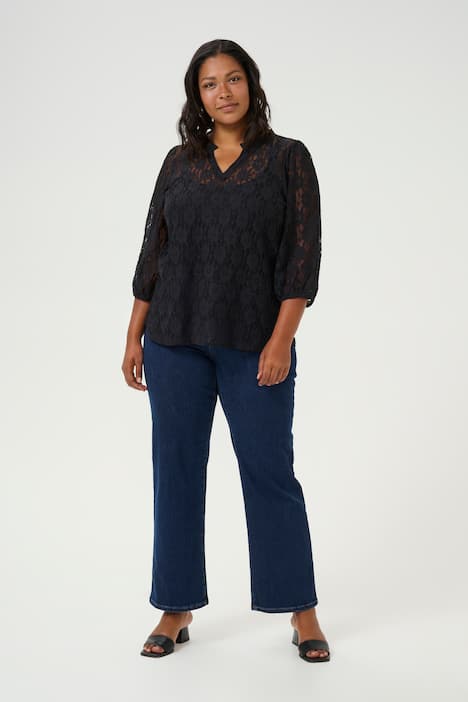 Langarm-Bluse Regular fit