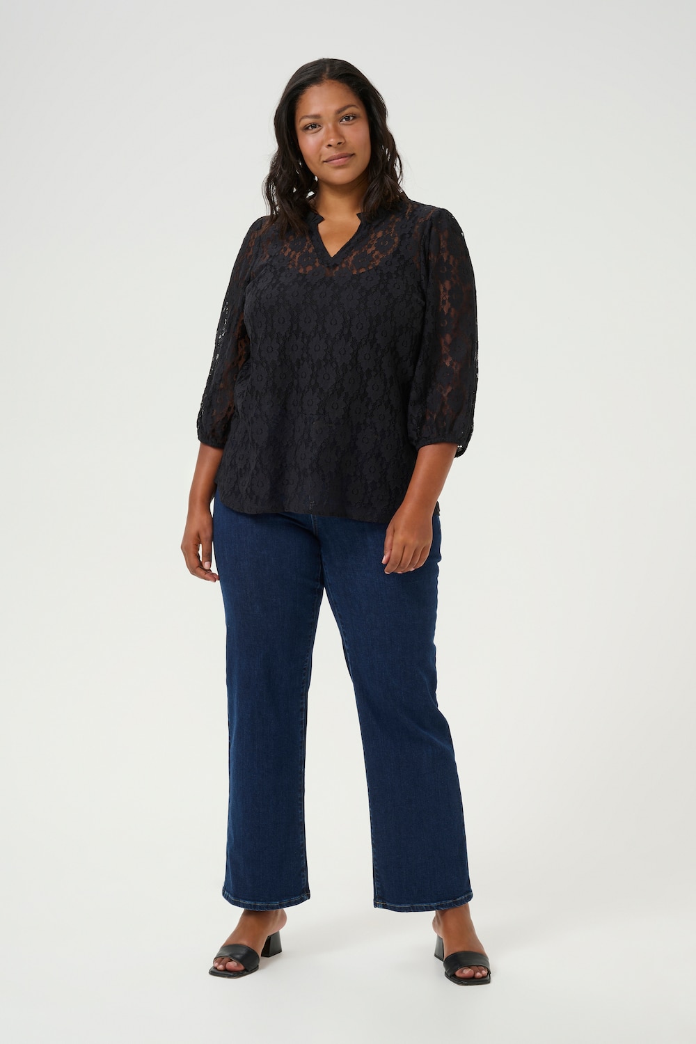 Langarm-Bluse Regular fit