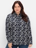 Hemdbluse Langarm Sonstiges Muster Hemdkragen