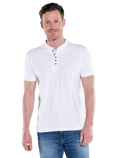 Henley-Shirt uni