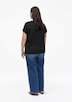 Strukturiertes V-Neck-T-Shirt im Relaxed Fit