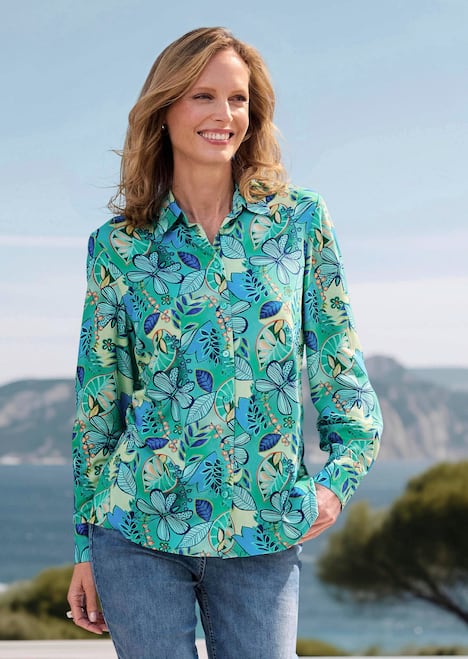 Blusenshirt mit floralem Print