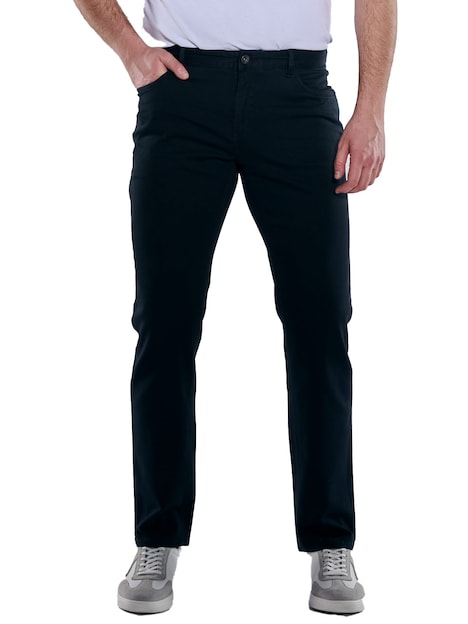 Herren 5-Pocket-Hose regular , Saphirblau