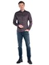 Herren Hemd langarm , Bordeaux