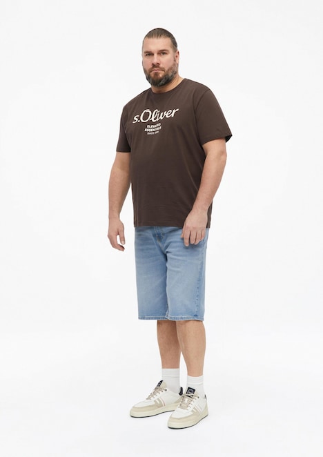 Baumwoll-T-Shirt mit Logo-Print
