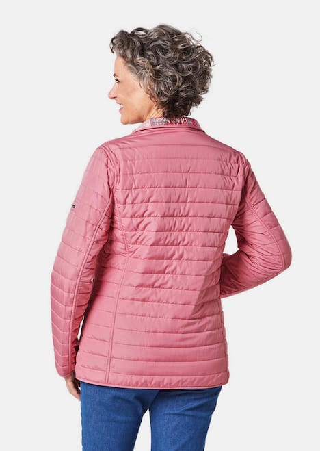 Leichte Druck-Steppjacke zum wenden