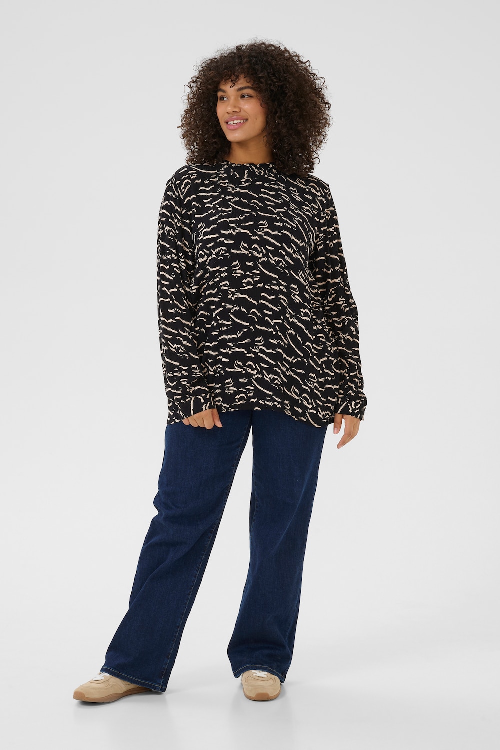 Langarm-Bluse Regular fit