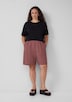 Shorts aus Leinen-Viskose-Mix
