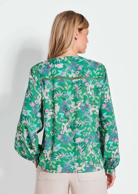 GOLDNER Blouse Blouse met wijde mouwen & paisleymotief