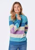 GOLDNER Tricot pullover Tricot pullover met blokstrepen