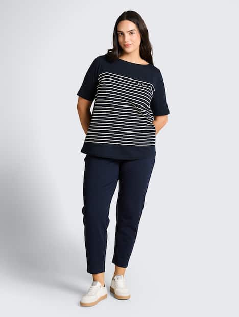 T-Shirt mit Streifenmuster