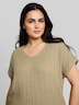Loose Fit T-Shirt im Material-Mix