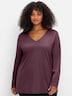 Langarmshirt Langarmshirt in leichter A-Linie Langarm Uni