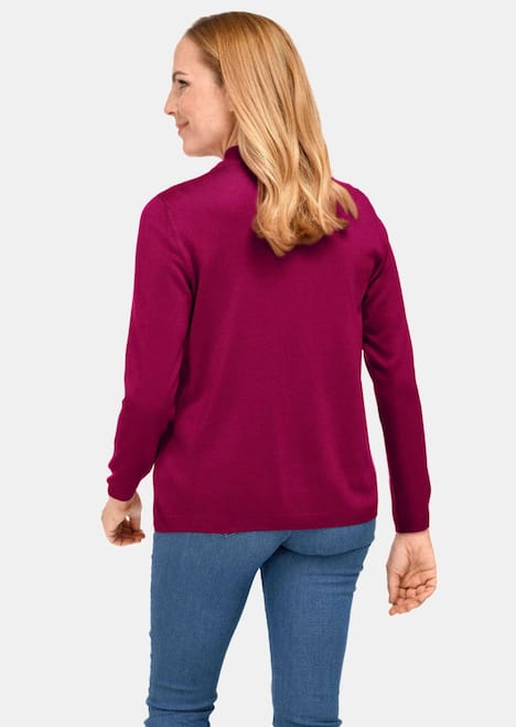 Strickset aus Jacke, Halbarmpullover