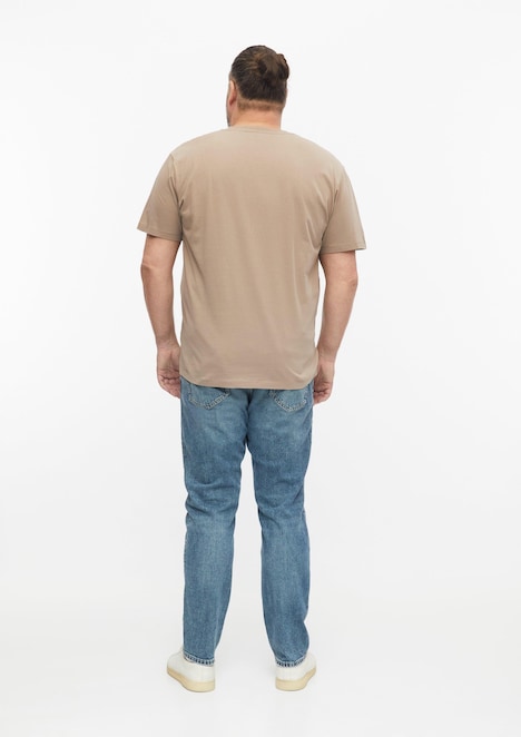 Baumwoll-T-Shirt mit Logo-Print