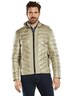 Herren Steppjacke mit abnehmbarer Kapuze , Beige