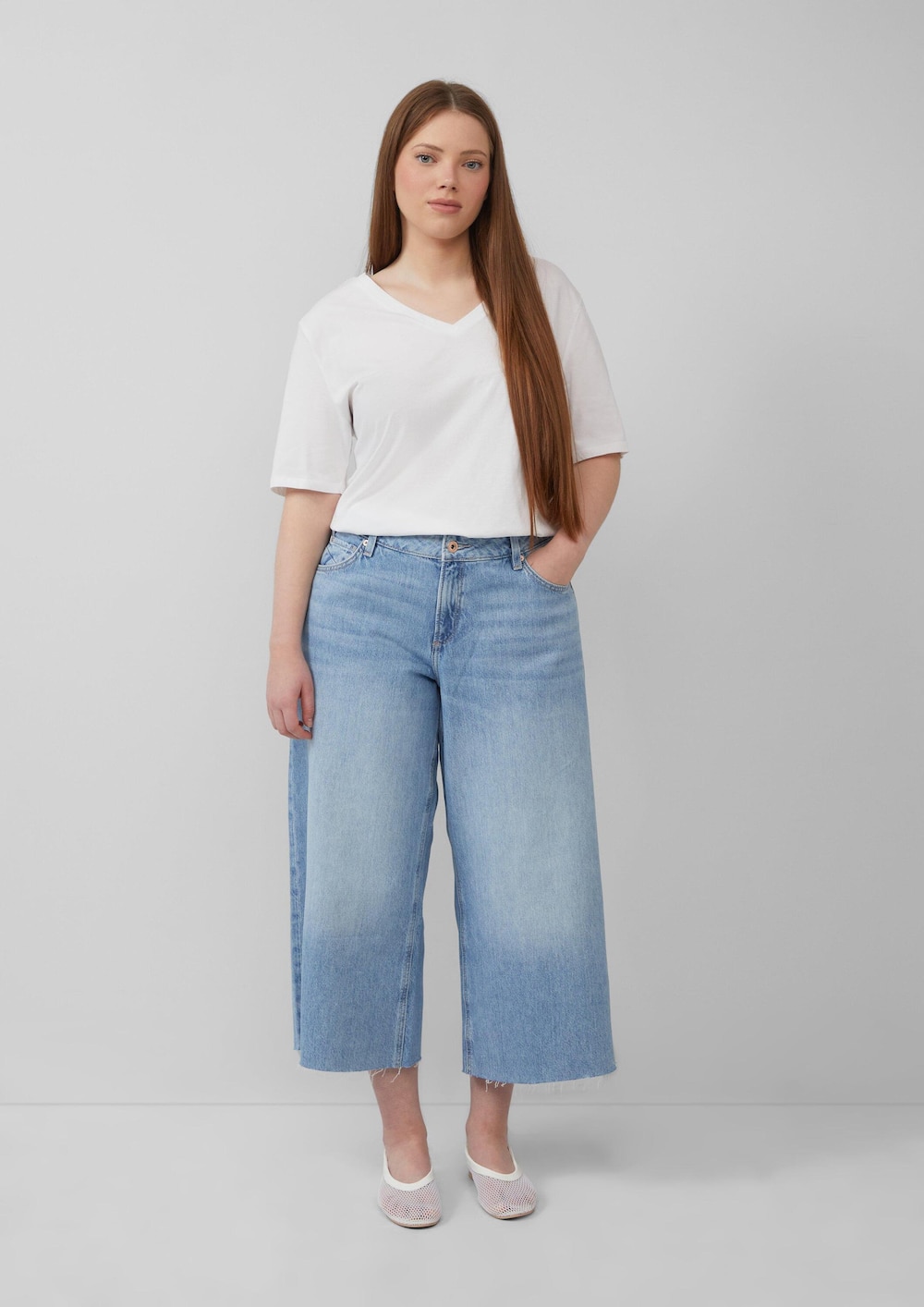 Jeans-Culotte / High Rise / Slim Fit