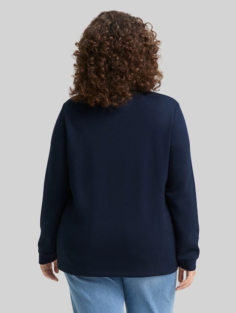 Scuba Sweatshirt mit Stehkragen