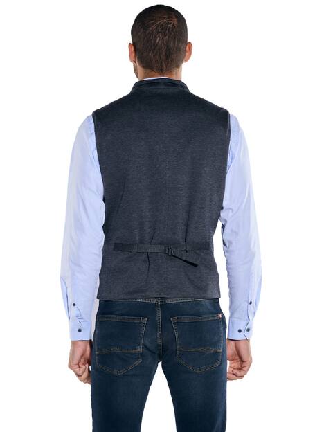 engbers Herren Sakko-Weste slim fit , Indigoblau