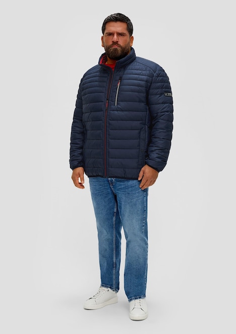 Gesteppte Outdoor-Jacke mit Stehkragen
