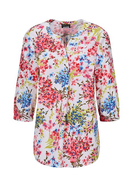 Schlupfbluse mit floralem Muster