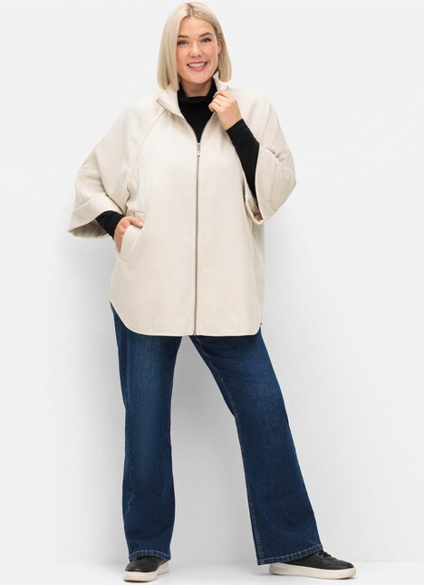 Jacke 3/4-Arm Uni Stehkragen