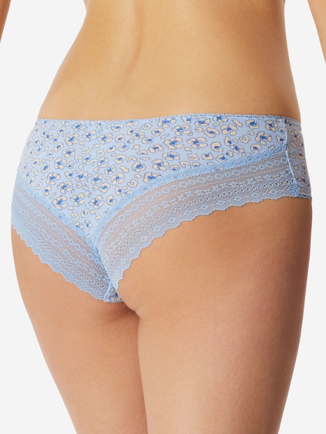 Schiesser Damen Brasilslip Modern 3-Pack hellblau,blau,schwarz