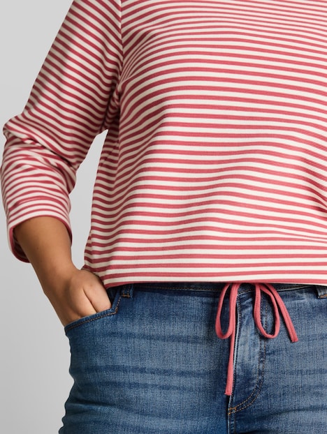 Langarmshirt mit Knopf-Details