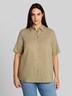 Loose Fit Bluse mit Leinenanteil