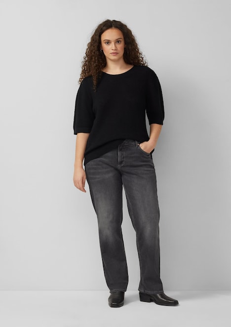 Strukturierter Pullover