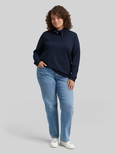 Scuba Sweatshirt mit Stehkragen