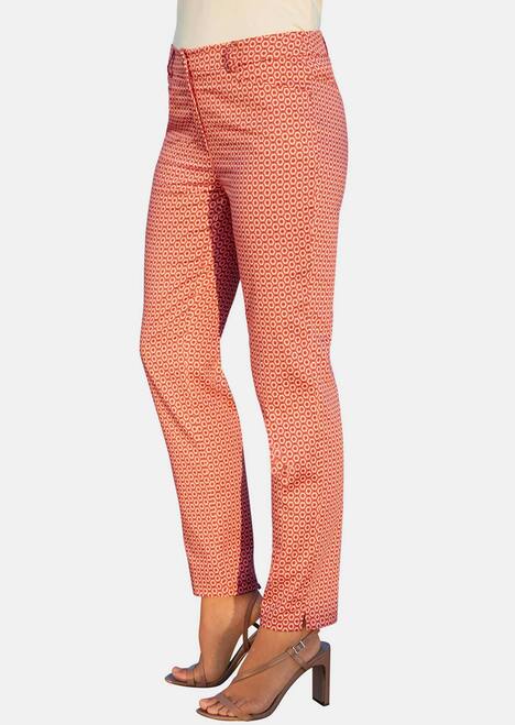 GOLDNER Broek met print Gedessineerde broek