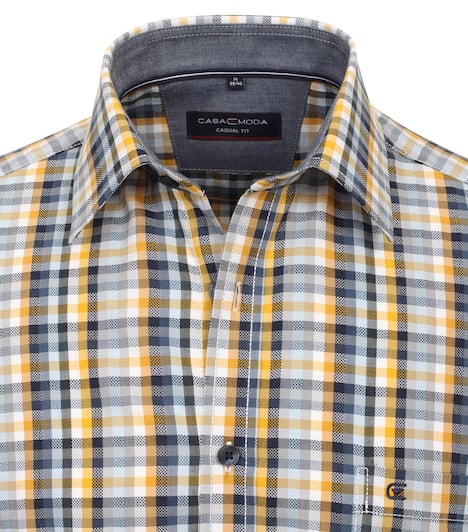 Freizeithemd Kurzarm kariert Casual Fit