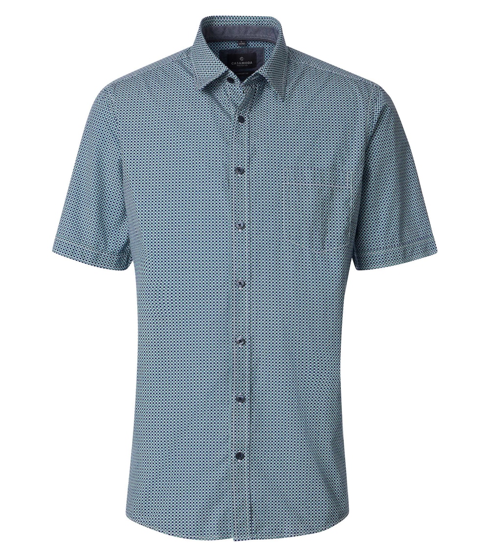 Freizeithemd Kurzarm Print Comfort Fit