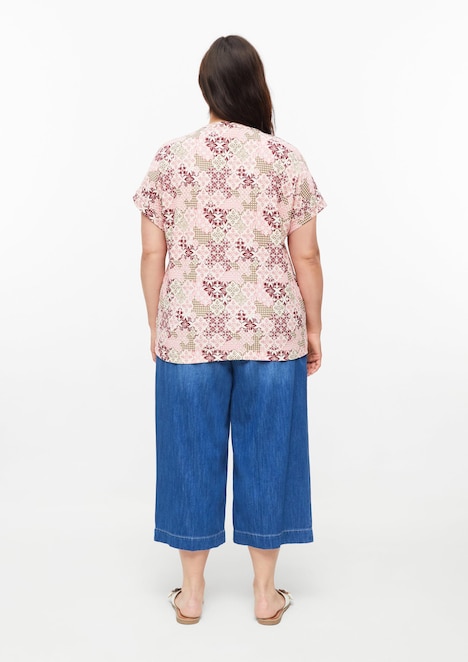 Strukturiertes T-Shirt
