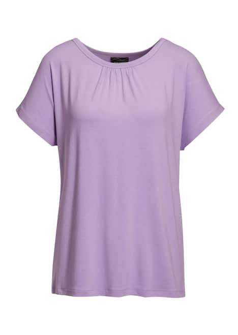 Bequemes Rundhalsshirt aus glänzender Qualität