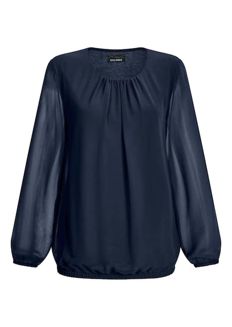 GOLDNER Blouse Elegante blouse van chiffon
