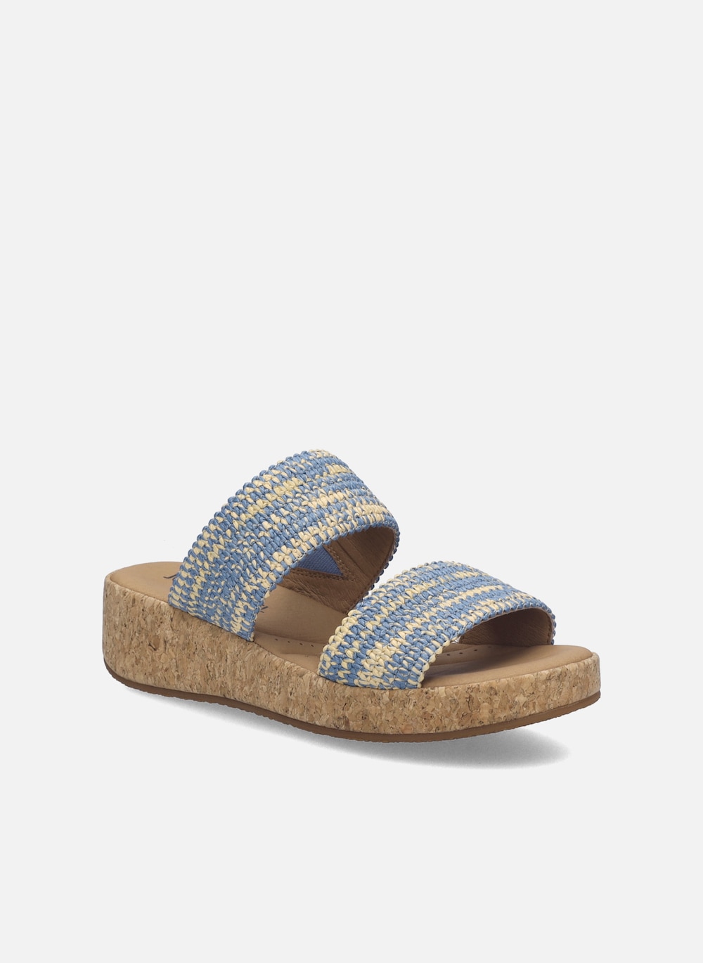 Damen Slipper Evita 02, slate blue-multi