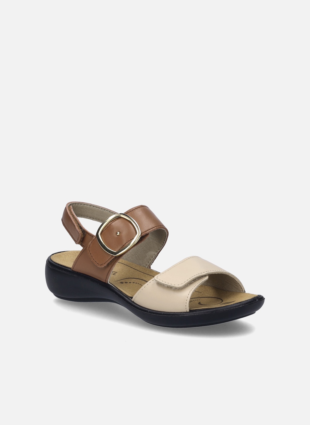 Damen Sandale Ibiza 12, creme-cognac