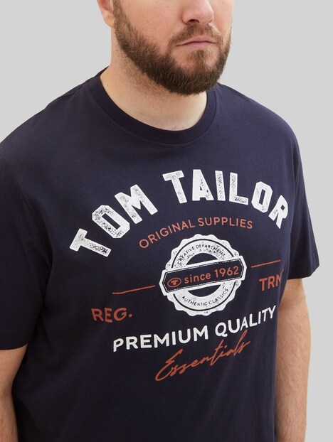 T-Shirt mit Logo Print